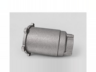 Sand-cast pump barrel, photographed in our works