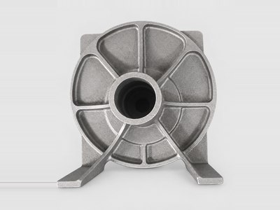Sand-cast support bracket, photographed in our works