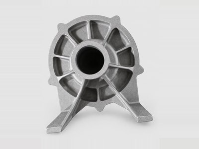 Sand-cast support bracket, photographed in our works