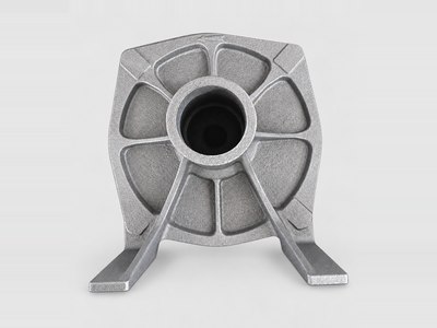 Sand-cast support bracket, photographed in our works
