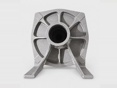 Sand-cast support bracket, photographed in our works