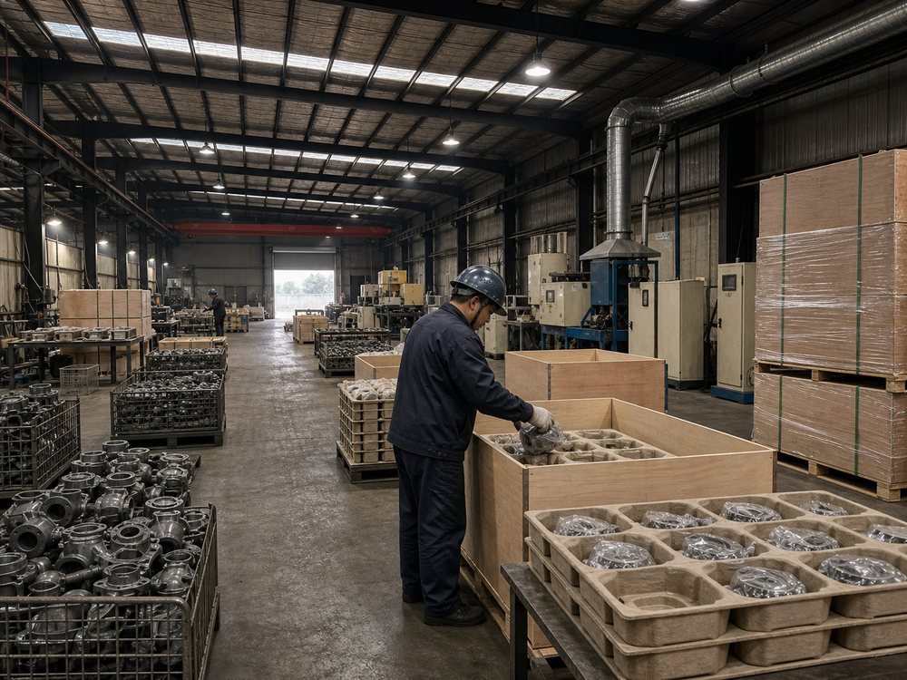 Export packing area