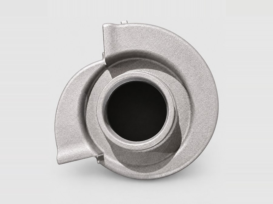 Sand-cast spiral volute pump casing