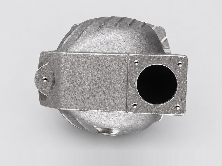 Sand-cast pump body made to a customer drawing