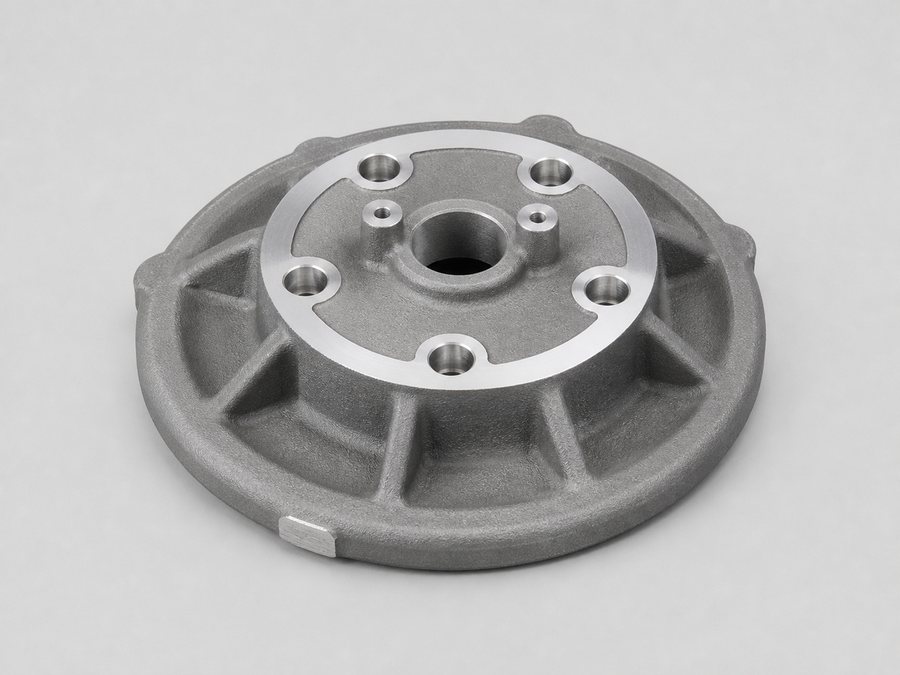 Cast gland cover with stuffing-box neck